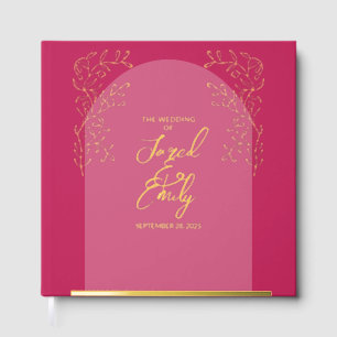 Simple Delicate Arch Wedding Guest Book