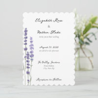 Simple Delicate French Lavender Wedding