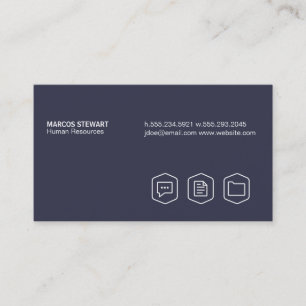 Simple (denim) business card