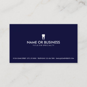 simple dentistry business card