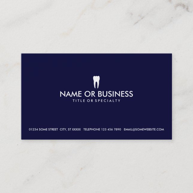 simple dentistry business card (Front)