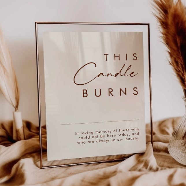 Simple Desert | Natural White This Candle Burns Poster (Creator Uploaded)