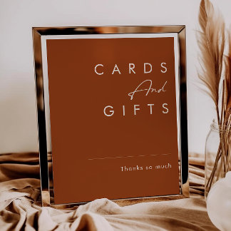 Simple Desert | Terracotta Cards and Gifts Sign