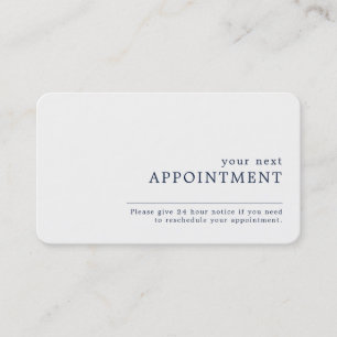 Simple Design Appointment Card