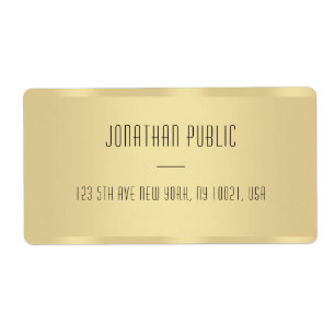 Simple Design Elegant Template Faux Gold Shipping