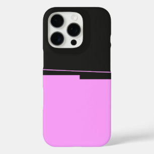 Simple Design in Dark Gray and Pink iPhone 16 Pro Case