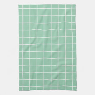Simple design Plaid Square Pattern Kitchen Towel