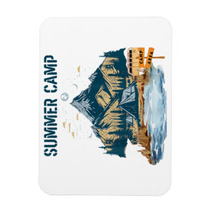 Simple Design Summer Camp Magnet