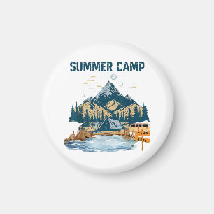 Simple Design Summer Camp Magnet