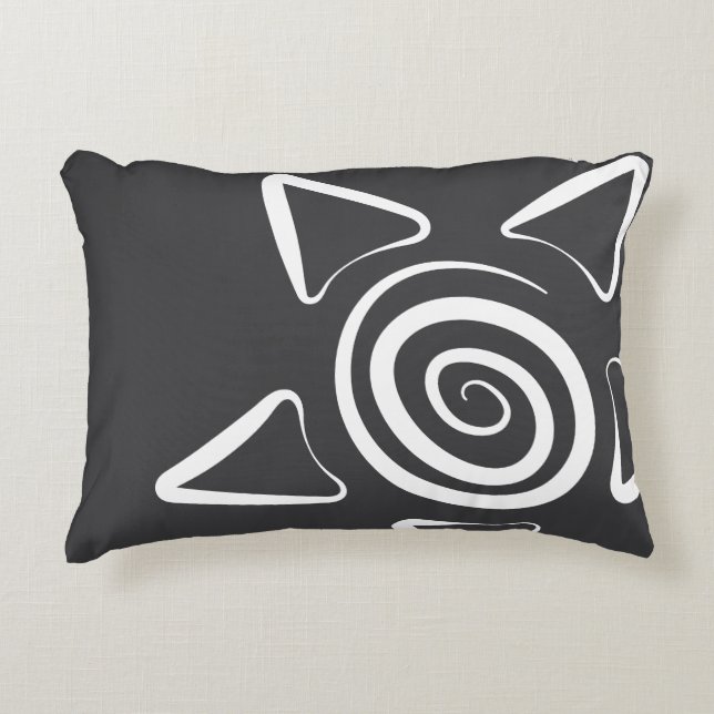 Simple Designed Grey Colour  Decorative Cushion (Front)