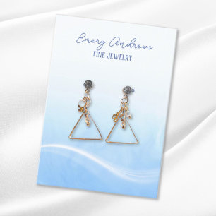 Simple Designer Jewellery Earring Holder Display Business Card