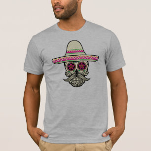 Simple Dia de Muertos Skull with Hat Shirt