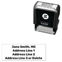 Simple Doctor's Office Name Return Address Bold
