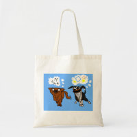 Simple Dog and Helper Dog Bag
