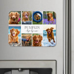 Simple Dog Pet Photo Collage Magnet<br><div class="desc">Personalised "Best Dog Ever" Magnet Keepsake. This simple and elegant magnet is a beautiful way to showcase cherished memories of your beloved dog. The design features space for a favourite photo, with room for their name on the first line and "Best Dog Ever" on the second line in a classic...</div>