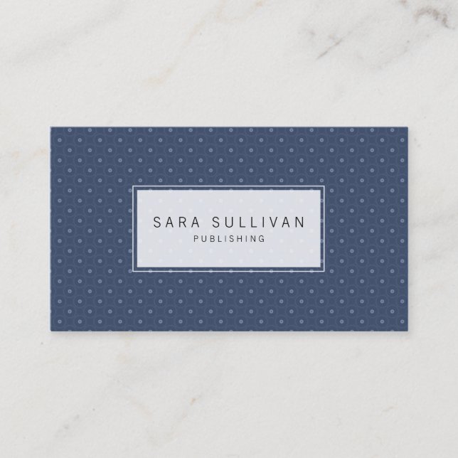 Simple Dot Background Publisher Business Card (Front)