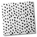 Simple Dots Pattern Black White Tile<br><div class="desc">Use this simple and chic black and white messy dot backdrop to customise your living space. You can also change out the background colouring to really make it your own look. Plus you can even make the black dots a completely different colour too! Whether you want to use this tile...</div>