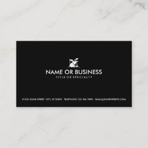 simple drums business card