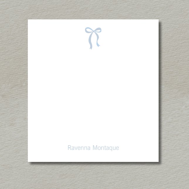 Simple Dusty Blue Bow Script Custom Name Script Notepad (Creator Uploaded)