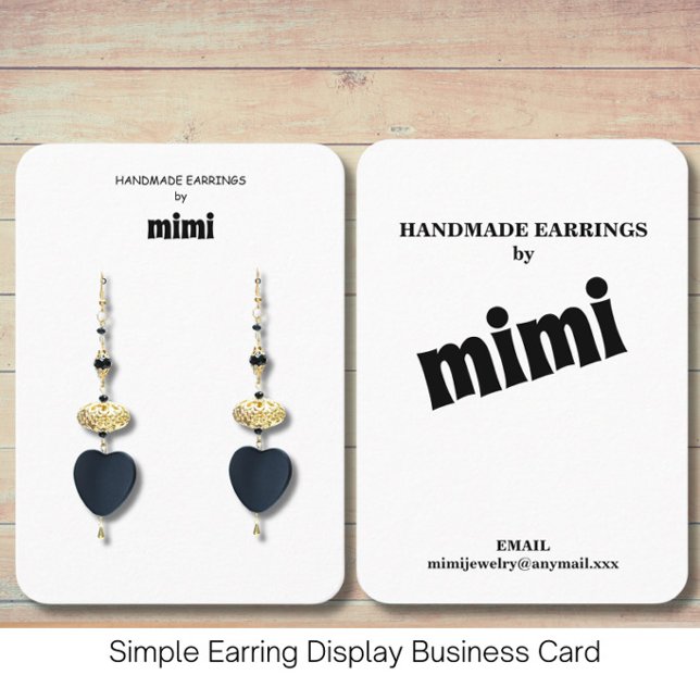 Simple Earring Display  Business Card (Creator Uploaded)