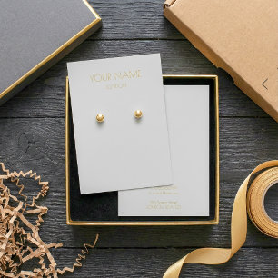Simple earring display card