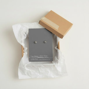 Simple earring display card