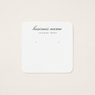 Simple Earring Jewelry Display Card