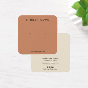 Simple Earthy Terracotta Earring Jewellery