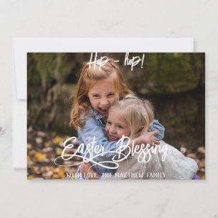 simple easter bunny simple for cute kids photo holiday card