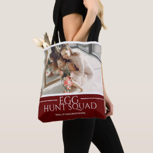 Simple Easter family Easter Egg Hunt photo Tote Bag