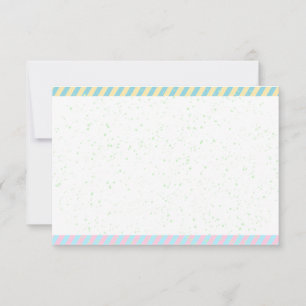Simple Easter Paint Sprinkles Blank Card