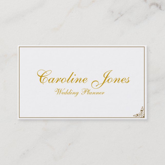 Simple Elegance Business Card (Front)