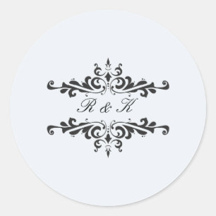 Simple Elegance Envelope Seal- Robin's Egg Classic Round Sticker