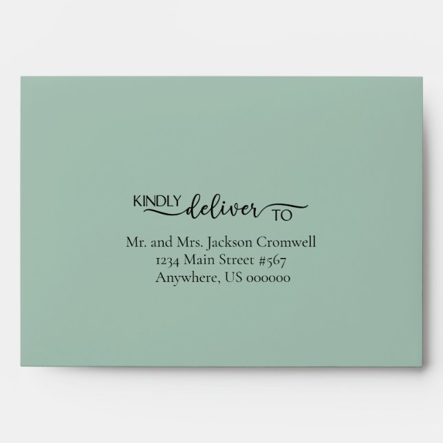Simple Elegance - Eucalyptus Envelope (Front)