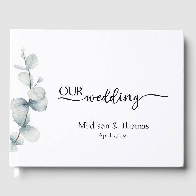 Simple Elegance - Eucalyptus - Guest Book (Front)