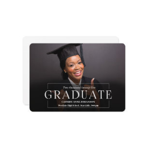 Simple Elegance Photo Class of 2025 Graduation Invitation