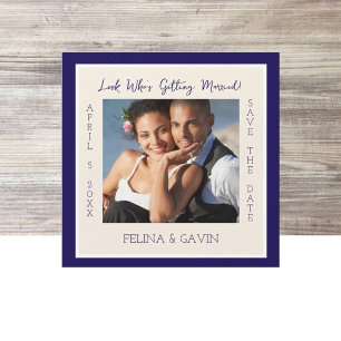 Simple Elegance! Save the Date Magnetic Card