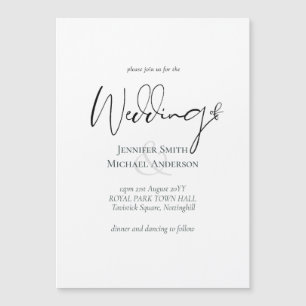 Simple Elegance Script Modern Wedding