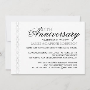 Simple Elegance Wedding Anniversary Invitation