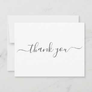 Simple Elegance Wedding Thank You Note