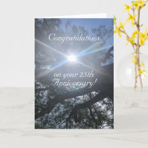 Simple & Elegant, 25th Anniversary Card