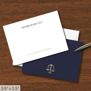 Simple Elegant Attorney Law Firm Card