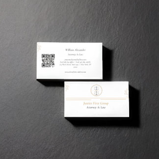 Simple elegant Attorney/ Lawyer Business Card