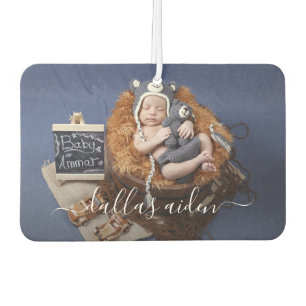 Simple Elegant Baby Photo Car Air Freshener