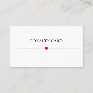 Simple Elegant Beauty Salon Loyalty Card