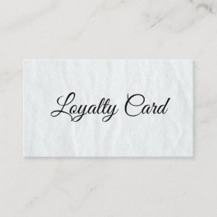 Simple Elegant Beauty Salon Loyalty Card