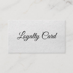 Simple Elegant Beauty Salon Loyalty Card