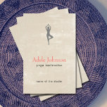 Simple Elegant Beige Scratches Icon YogaInstructor<br><div class="desc">Elegant customizable flyer template with cool beige scratches background. You can customiza with your text.</div>