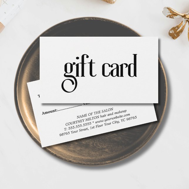 Simple Elegant Black and White Bold Salon (Creator Uploaded)