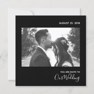 Simple Elegant Black and White Invitation